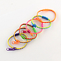 Plastic Zipper Bracelets, 190x5.5mm