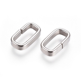 201 Stainless Steel Linking Rings, Rectangle