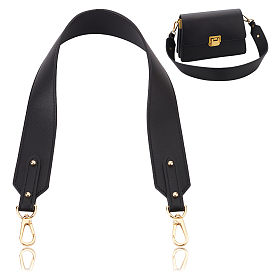 Ремни сумки из искусственной кожи, широкие ручки сумки, с поворотными застежками из цинкового сплава, аксессуары для изготовления кошельков