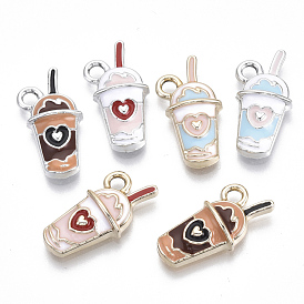Экологически чистые подвески для молочных коктейлей из цинкового сплава, с эмалью, без кадмия, без никеля и без свинца