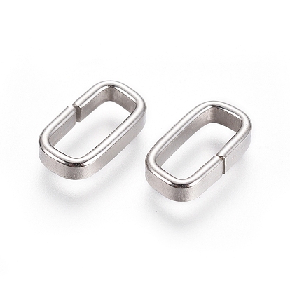 201 Stainless Steel Linking Rings, Rectangle