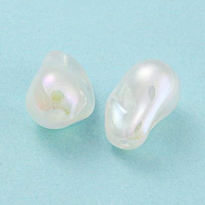 ABS Plastic Imitation Pearl Bead, Nuggets
