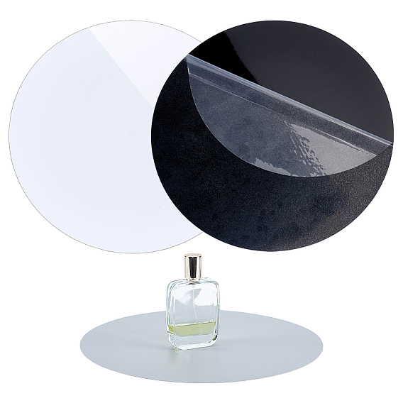 3 шт. 3 цветной ПВХ-фон для фотосъемки, для настольной предметной фотографии и рукоделия, плоско-круглые