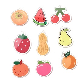 Печатные акриловые подвески, фрукты