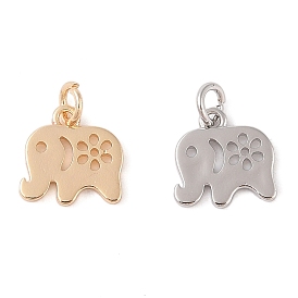 Латунь прелести, с целью перехода в кольце, очарование слона