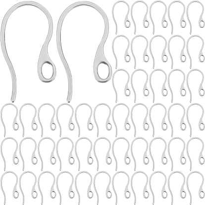 120 шт. 304 крючки для серег из нержавеющей стали, швенза с горизонтальными петлями