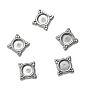 304 Stainless Steel Tray Cabochon Settings, Square