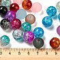 Opaque Spray Painted Glass Beads, Round