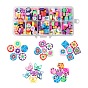 250Pcs 5 Style Handmade Polymer Clay Beads, for DIY Jewelry Crafts Supplies, Mixed Shape