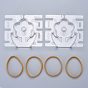 Flower Plastic Candle Molds, for Candle Making Tools, with Elastic Cord