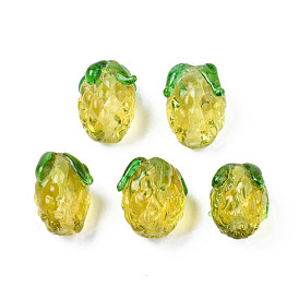 Handmade Lampwork Beads, Pineapple