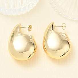 Pendientes de latón para mujer, lágrima