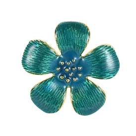 Vendimia aleación colgantes de flores de esmalte