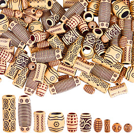 150шт 10 стили имитация дерева акриловые бусины, разнообразные