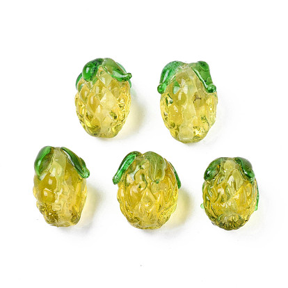 Handmade Lampwork Beads, Pineapple