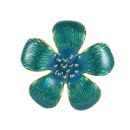 Vendimia aleación colgantes de flores de esmalte