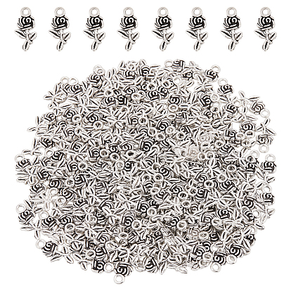 200 шт. Подвески из сплава в тибетском стиле, цветок