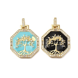 Стойка металлическая латунная микропрофилированная кубическая циркония подвески, долговечный, без свинца и без кадмия, реальный 18 k позолоченный, многоугольник с древесными подвесками, с целью перехода в кольце