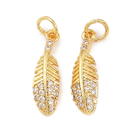 Латунные микро проложить кубического циркония подвески, перо, долговечный, стойки покрытие, с целью перехода в кольце