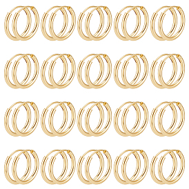 40шт. латунные серьги-кольца, без свинца и без кадмия