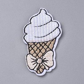 Computerized Embroidery Cloth Iron on/Sew on Patches, Costume Accessories, Ice Cream