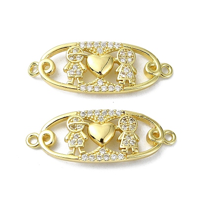 Placage de crémaillère en laiton micro pavé pendentifs en zircone cubique claire, plaqué longue durée, sans plomb et sans cadmium, humaine