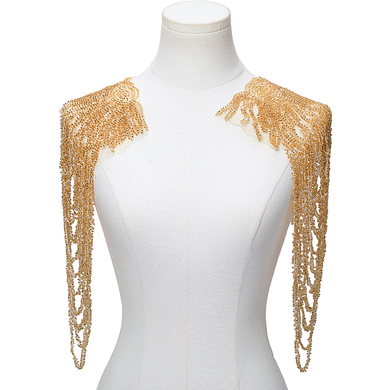 Модные полиэстеровые эполеты с кисточками, съемный плечевой значок, аксессуары для одежды