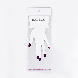 Bracelets Display Card, with Cellophane Bags