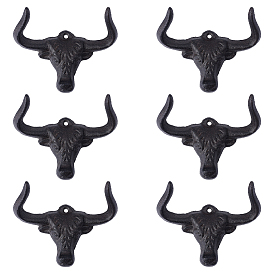 6шт. железные крючки в форме бычьей головы