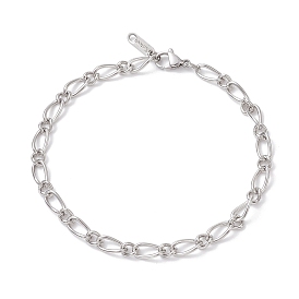 304 браслеты из нержавеющей стали с цепочками Фигаро для женщин