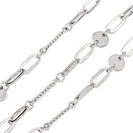 304 овальные цепи из нержавеющей стали с плоскими круглыми звеньями, пайки, с катушкой