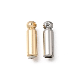 Brass Stick Pin End Cap, Column, with Rubber Inside