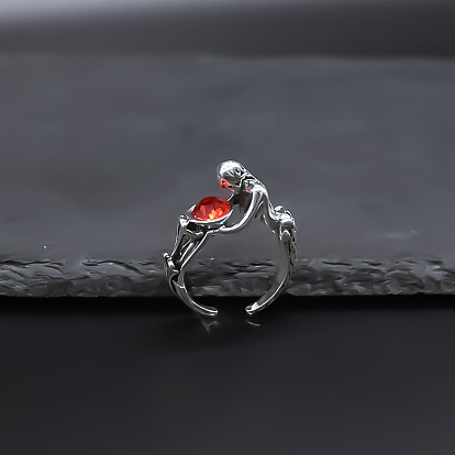 Сплав горный хрусталь манжеты кольца, русалка