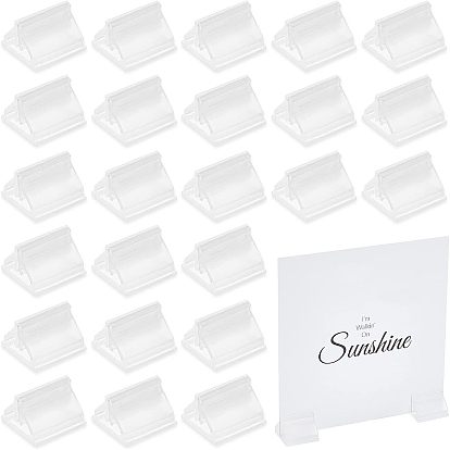 Plastic Card Holders, for Memo Note Name Sign Wedding Party Birthday, Rectangle