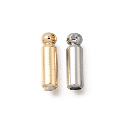 Brass Stick Pin End Cap, Column, with Rubber Inside