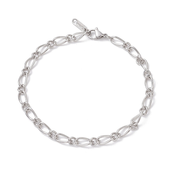 304 браслеты из нержавеющей стали с цепочками Фигаро для женщин