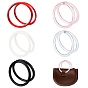 10шт 5 цвета пластиковые ручки для пакетов, для аксессуаров для замены сумок, круглые кольца
