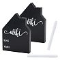 Пластиковые стираемые ручки для доски, Деревянный знак пароля Wi-Fi в форме дома