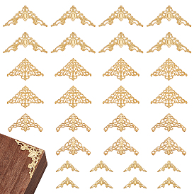 100шт 4 стили железные филигранные соединения, треугольные