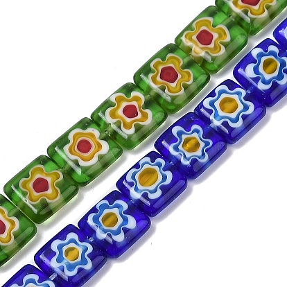 Бусины ручной работы тысячецветник бисера, квадратный