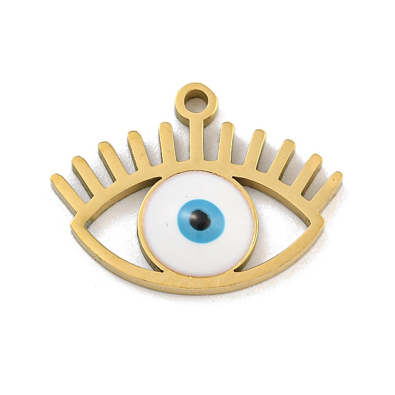316 хирургические эмалевые подвески из нержавеющей стали, очарование сглаза, золотые