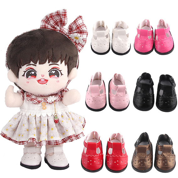 Imitation Leather Doll Shoes, for 18 "American Girl Dolls BJD Accessories