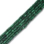 Perles synthétiques malachite brins, colonne