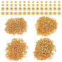 4 Style Brass Crimp Beads, Rondelle