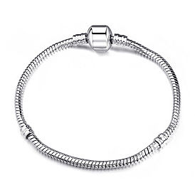 Bracelet en chaîne serpent élégant et durable avec placage durable pour la fabrication de bijoux à faire soi-même