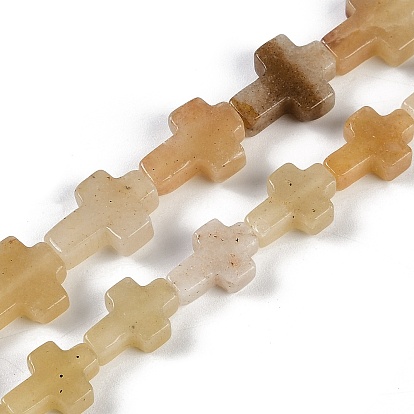 Природный Топаз нефрита бисер нитей, крестик