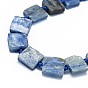 Natural Kyanite Beads Strands, Faceted, Square