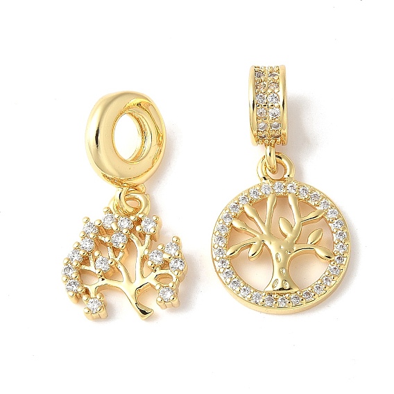 Латунное микропейв с кубическим цирконием европейские подвески с подвесками, без кадмия и без свинца, древо жизни