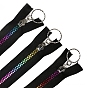 #5 Nylon Coil Zippers Rainbow Zipper Tape, Resin Coil Colorful Teeth