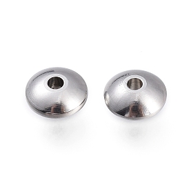 Не тускнеет 202 разделительные бусины из нержавеющей стали, рондель